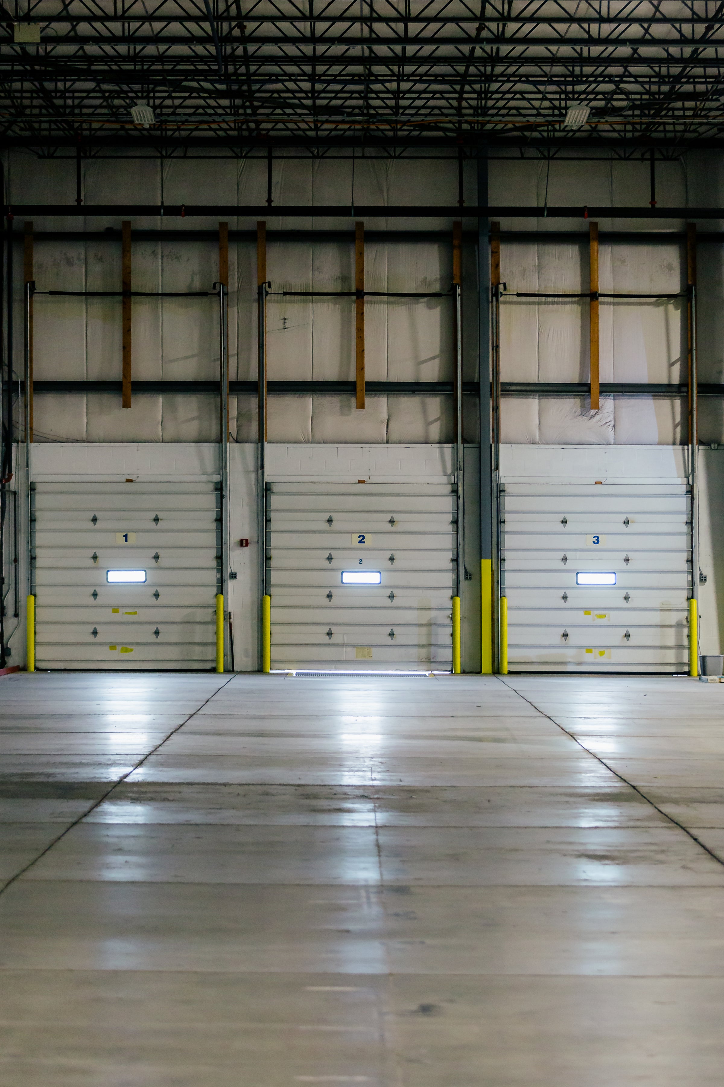 Warehouse space with loading bays